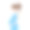 简单可爱的彩色矢量插图怀孕的棕色头发女人与马尾辫在蓝色连衣裙。素材图片