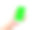 女人手拿着一个现代手机与空白的绿色屏幕隔离在白色背景与剪切路径。空白的绿色屏幕放你自己的信息素材图片