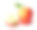 红苹果和切片孤立在白色背景上素材图片